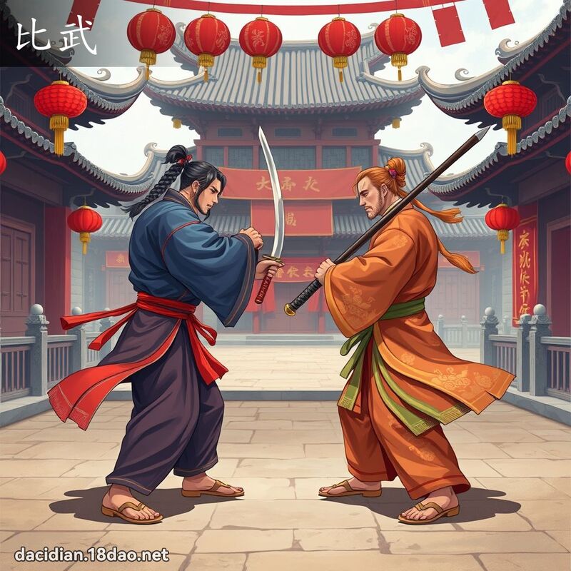 比武 - 国语大辞典配图