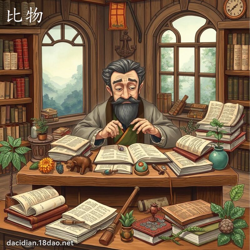 比物 - 国语大辞典配图