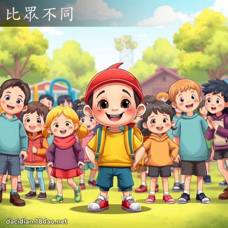比眾不同 - 國語大辭典配圖