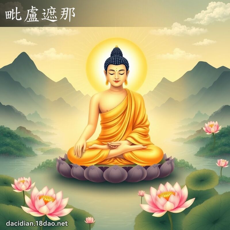 毗盧遮那 - 國語大辭典配圖