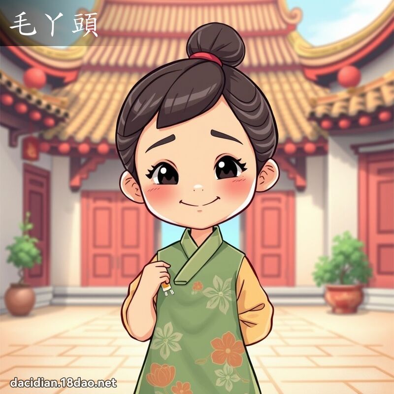 毛丫头 - 国语大辞典配图