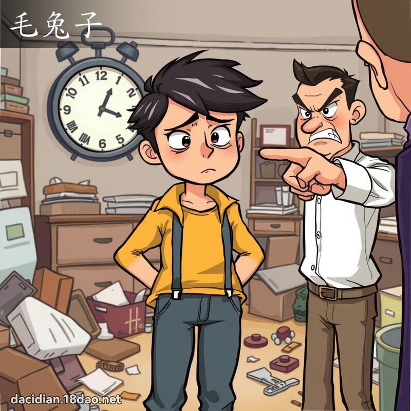 毛兔子 - 国语大辞典配图