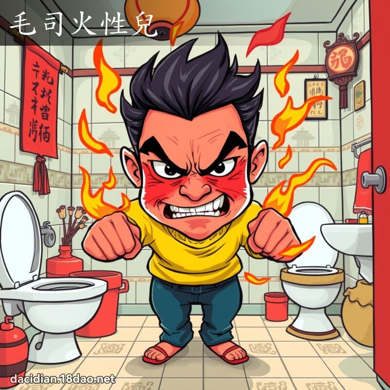 毛司火性兒 - 國語大辭典配圖