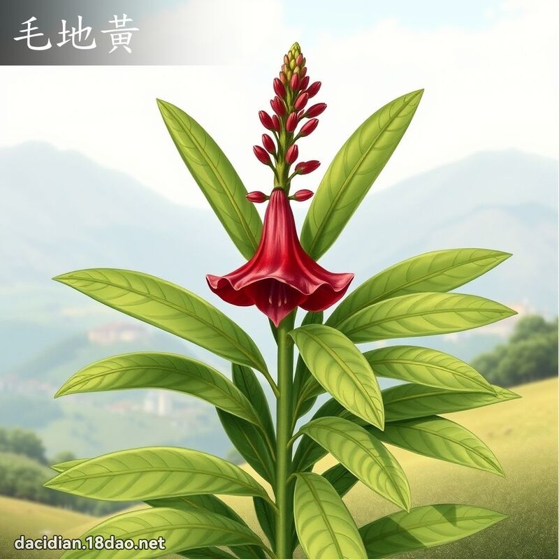 毛地黃 - 國語大辭典配圖