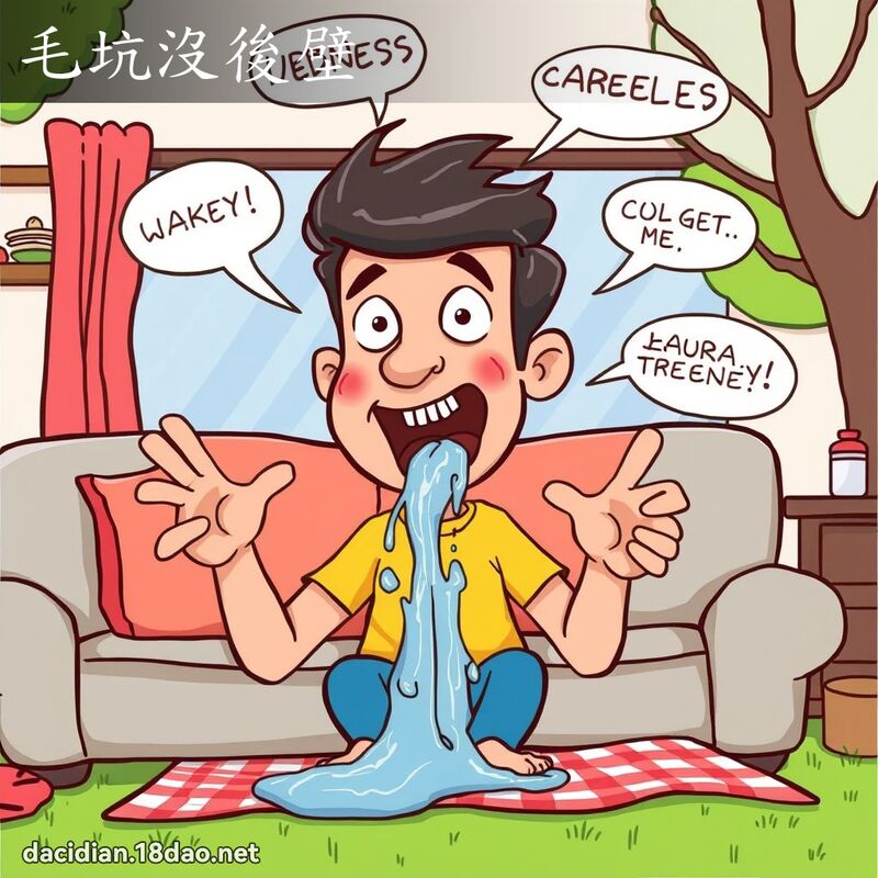 毛坑没后壁 - 国语大辞典配图