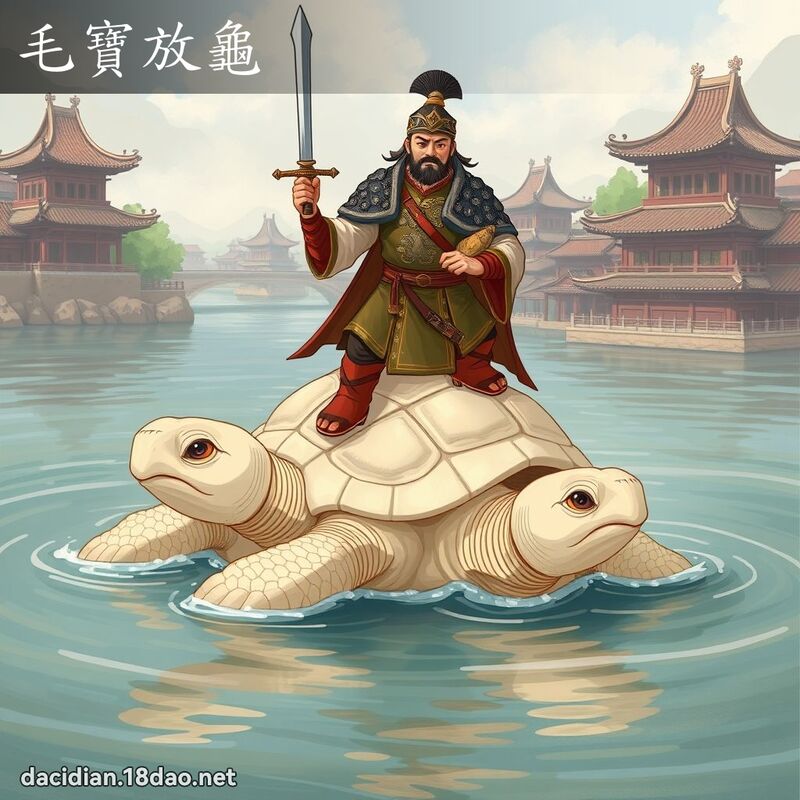 毛寶放龜 - 國語大辭典配圖