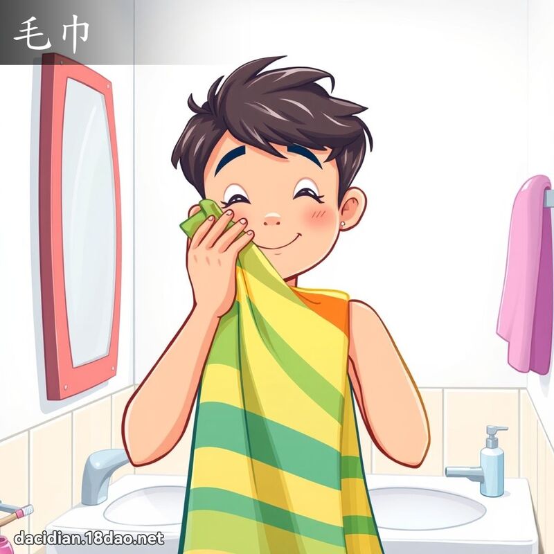 毛巾 - 国语大辞典配图