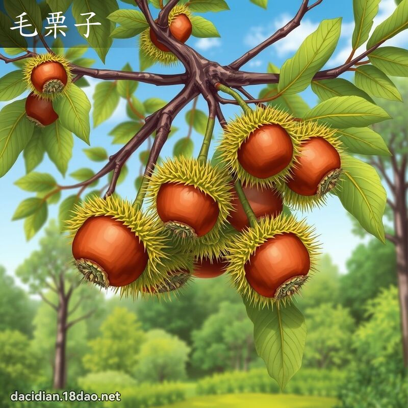 毛栗子 - 国语大辞典配图