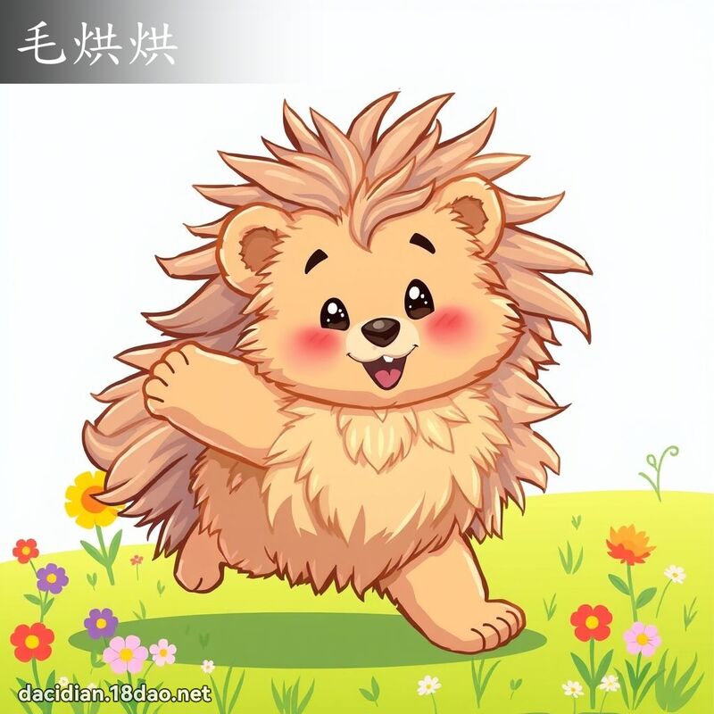 毛烘烘 - 國語大辭典配圖