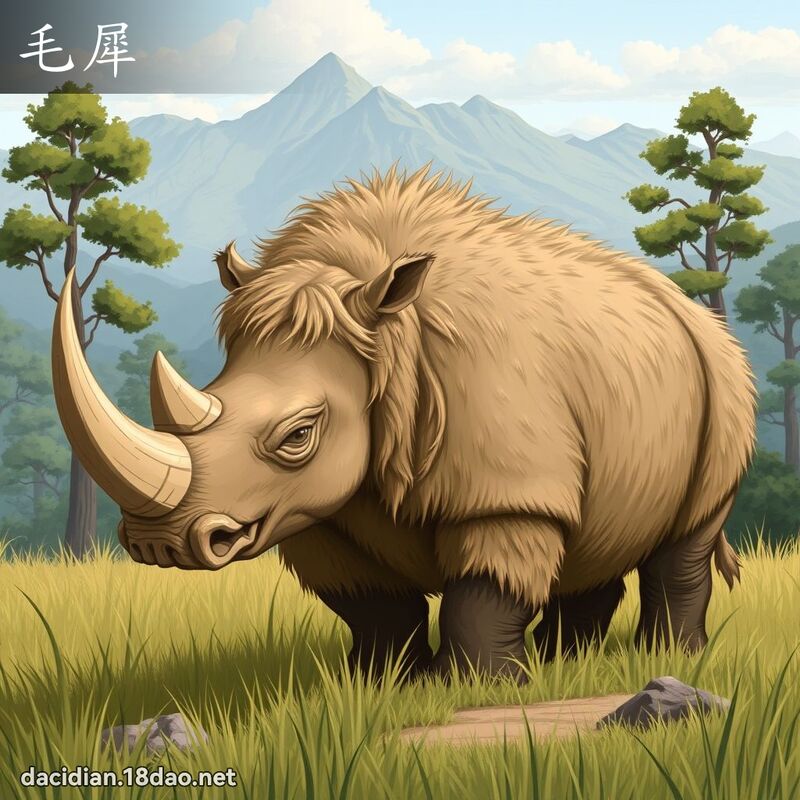毛犀 - 国语大辞典配图