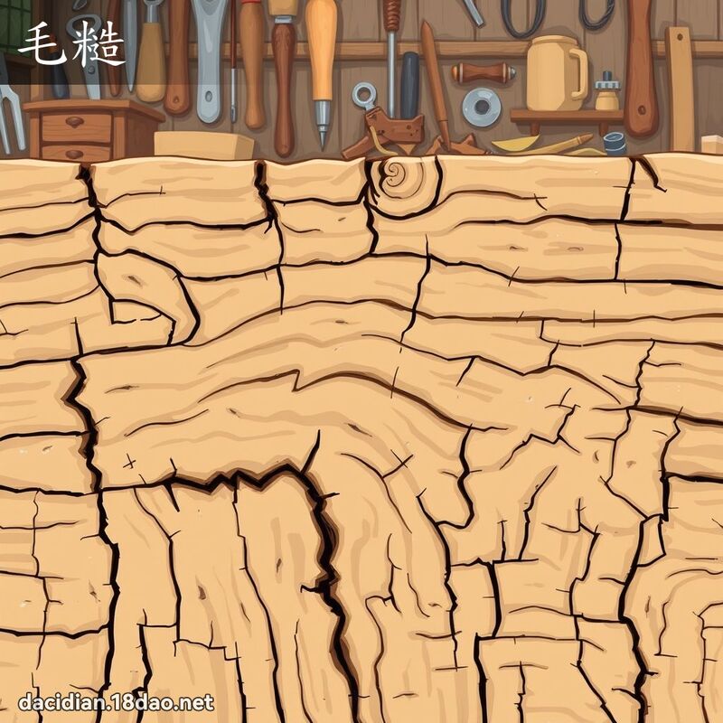 毛糙 - 国语大辞典配图