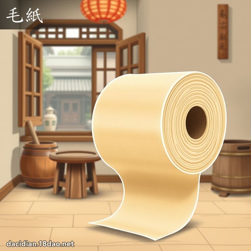 毛紙 - 國語大辭典配圖