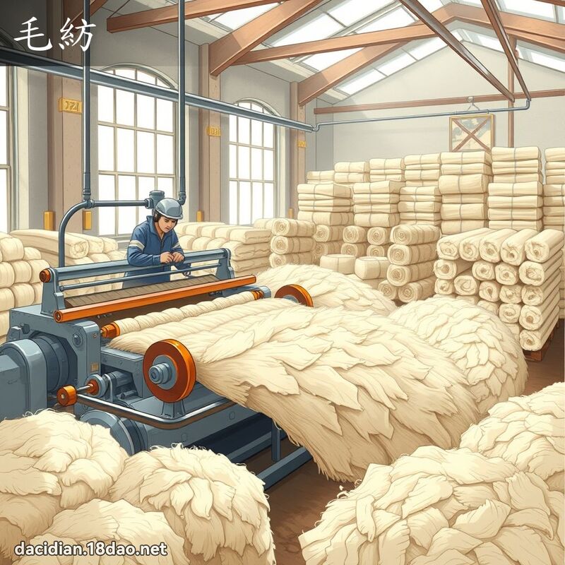 毛紡 - 國語大辭典配圖