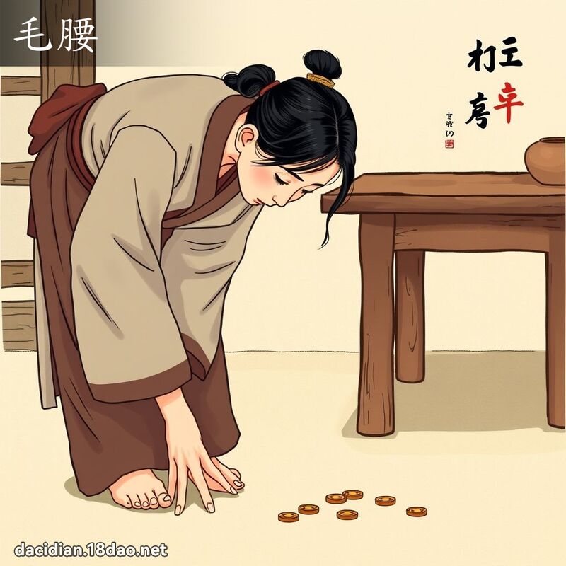 毛腰 - 國語大辭典配圖