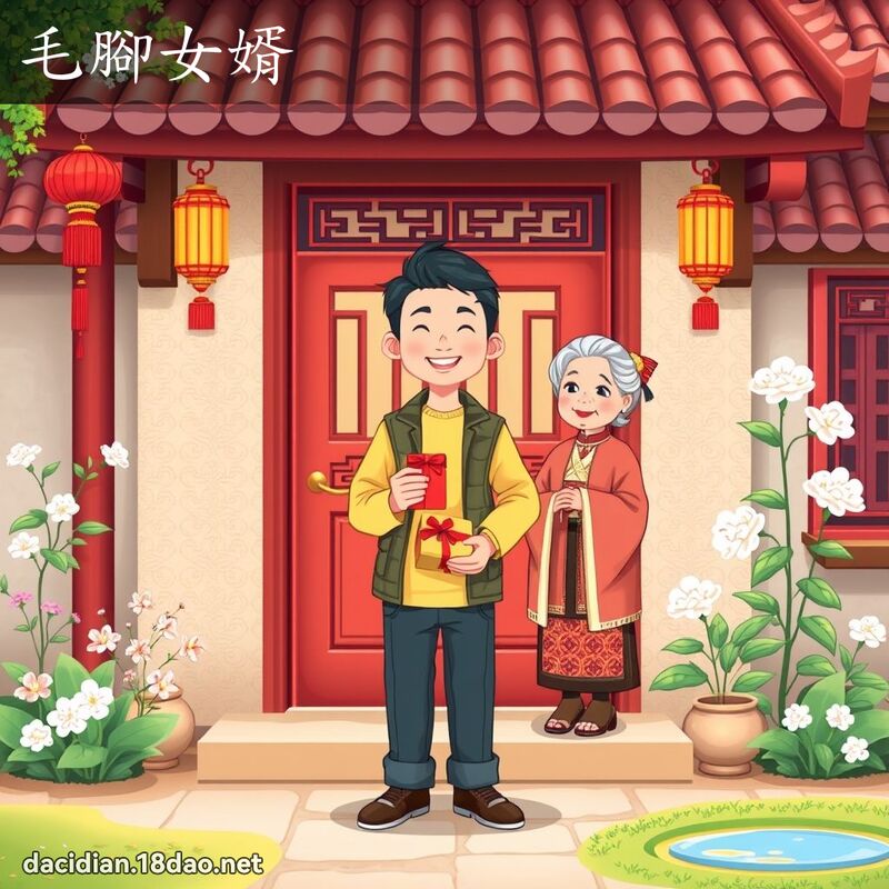 毛脚女婿 - 国语大辞典配图
