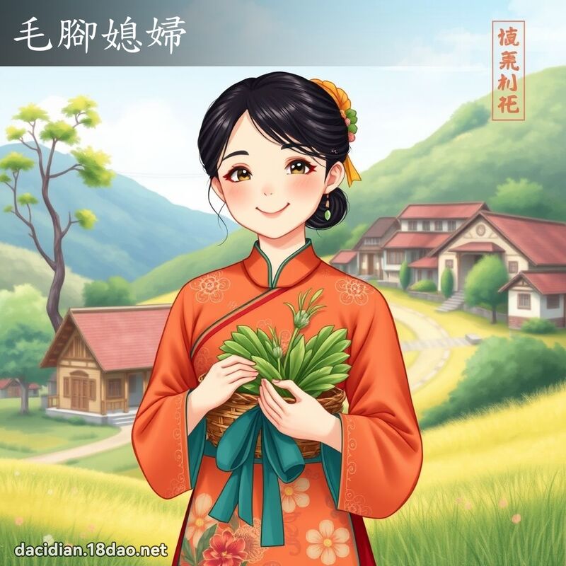 毛脚媳妇 - 国语大辞典配图