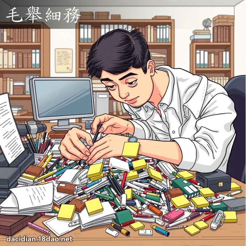 毛举细务 - 国语大辞典配图