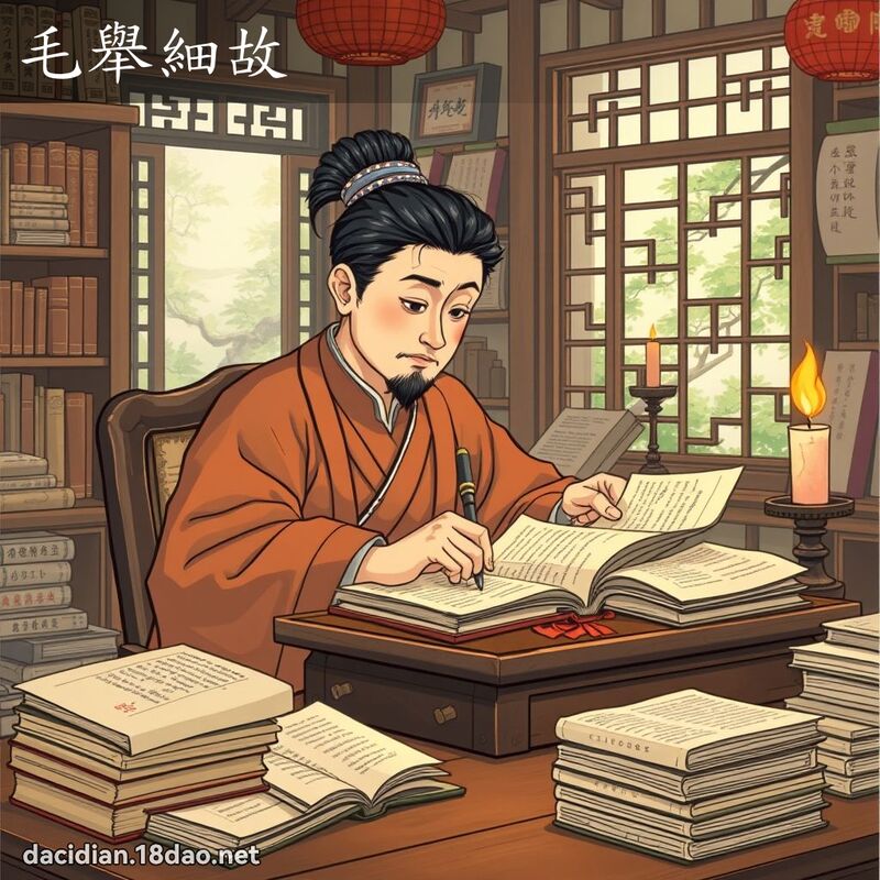 毛举细故 - 国语大辞典配图