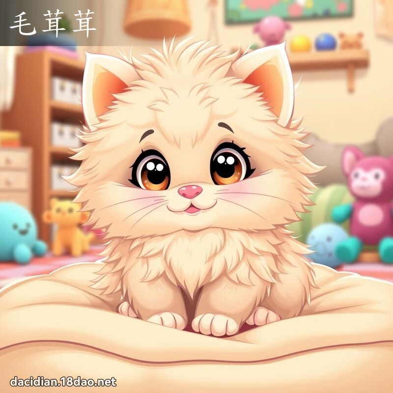 毛茸茸 - 國語大辭典配圖
