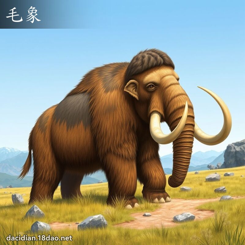 毛象 - 国语大辞典配图