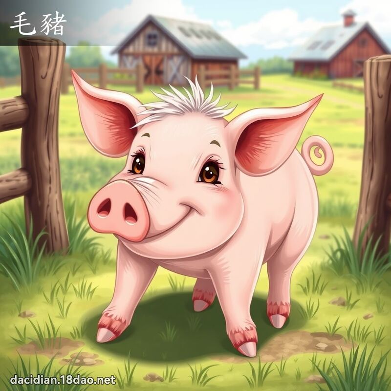 毛豬 - 國語大辭典配圖