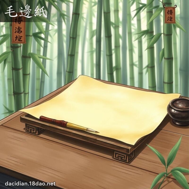 毛邊紙 - 國語大辭典配圖