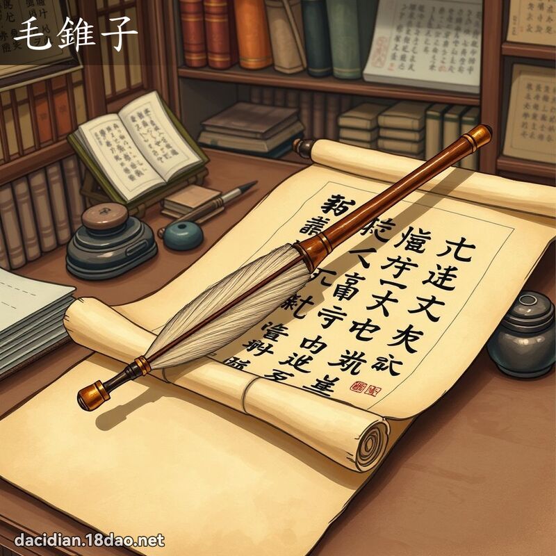 毛錐子 - 國語大辭典配圖