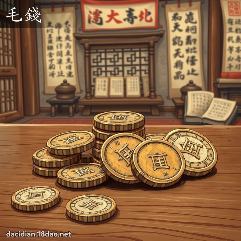 毛钱 - 国语大辞典配图
