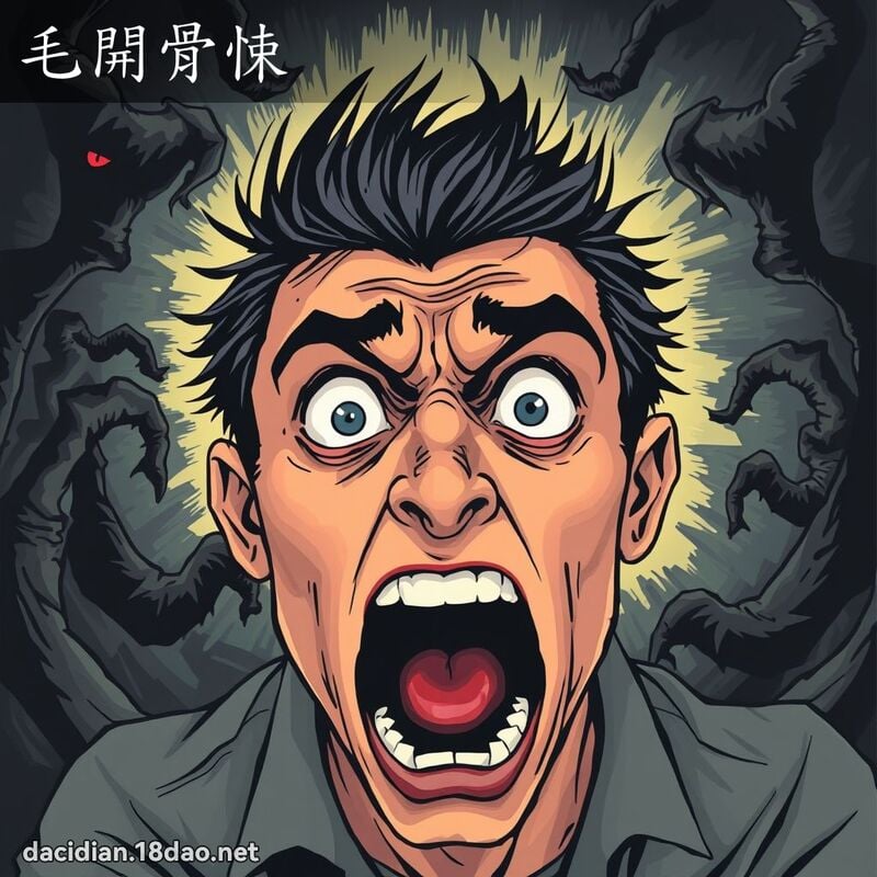 毛開骨悚 - 國語大辭典配圖