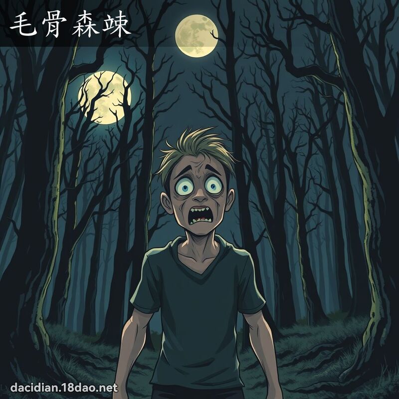 毛骨森竦 - 國語大辭典配圖