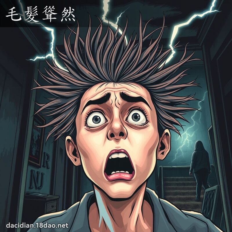 毛发耸然 - 国语大辞典配图