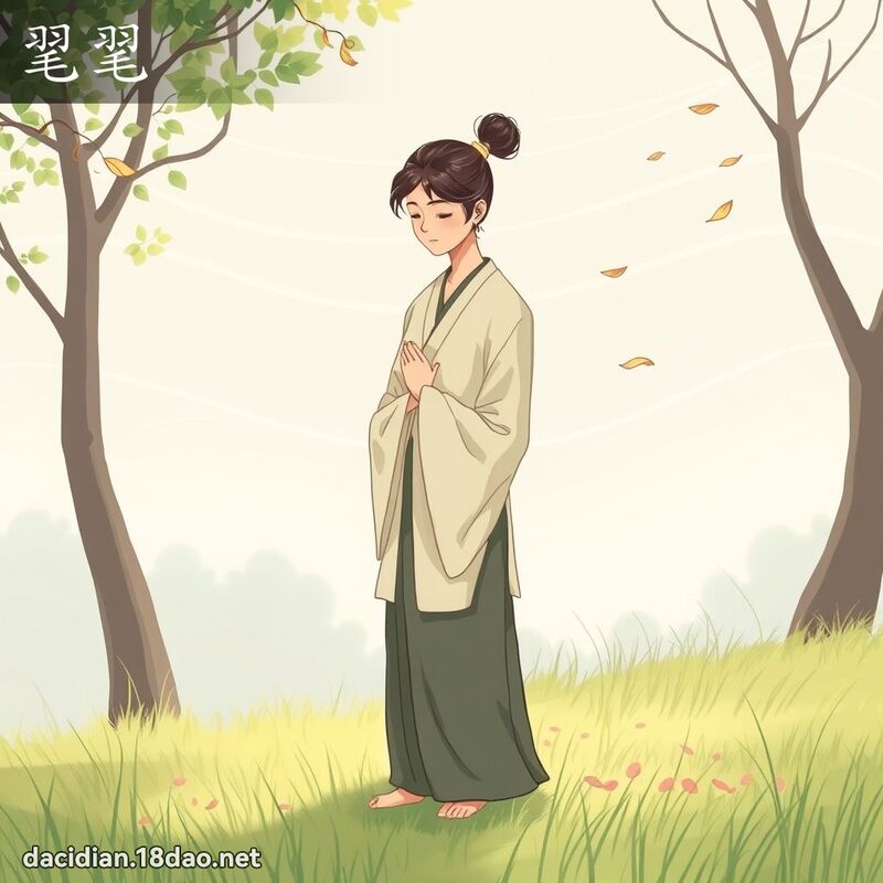 毣毣 - 国语大辞典配图