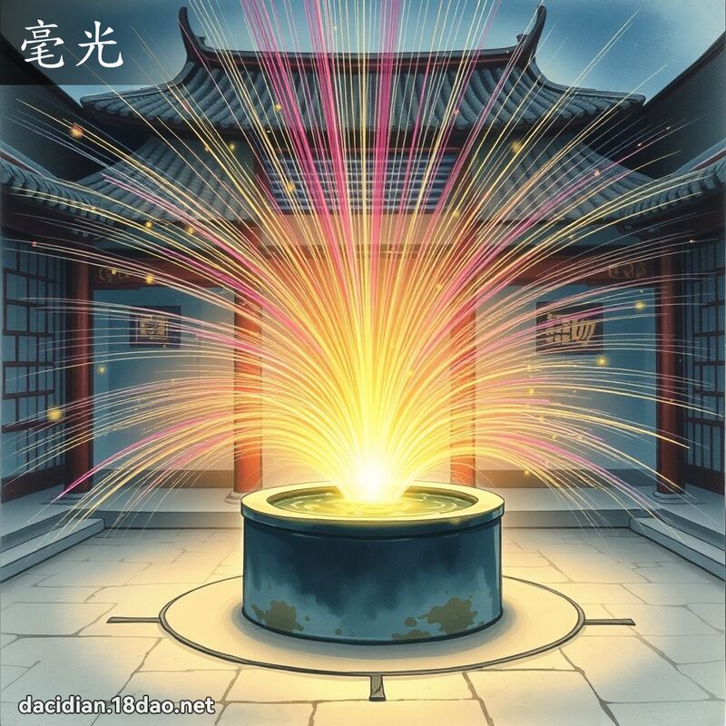 毫光 - 國語大辭典配圖