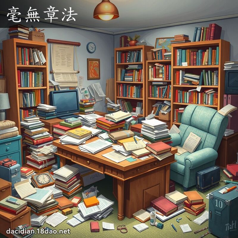 毫无章法 - 国语大辞典配图