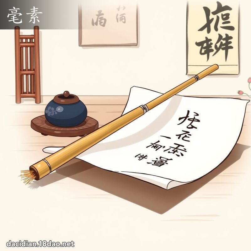 毫素 - 國語大辭典配圖