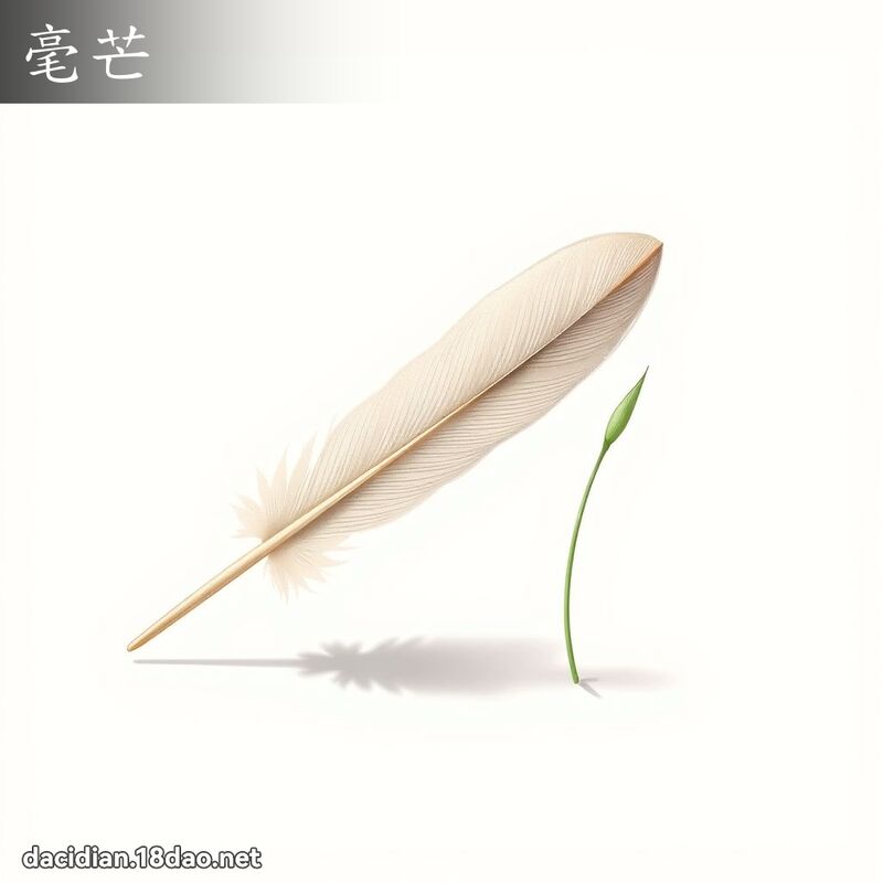 毫芒 - 国语大辞典配图