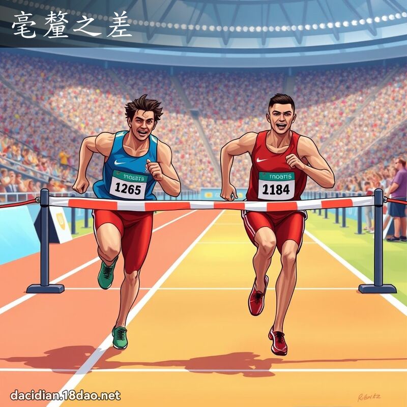 毫釐之差 - 國語大辭典配圖