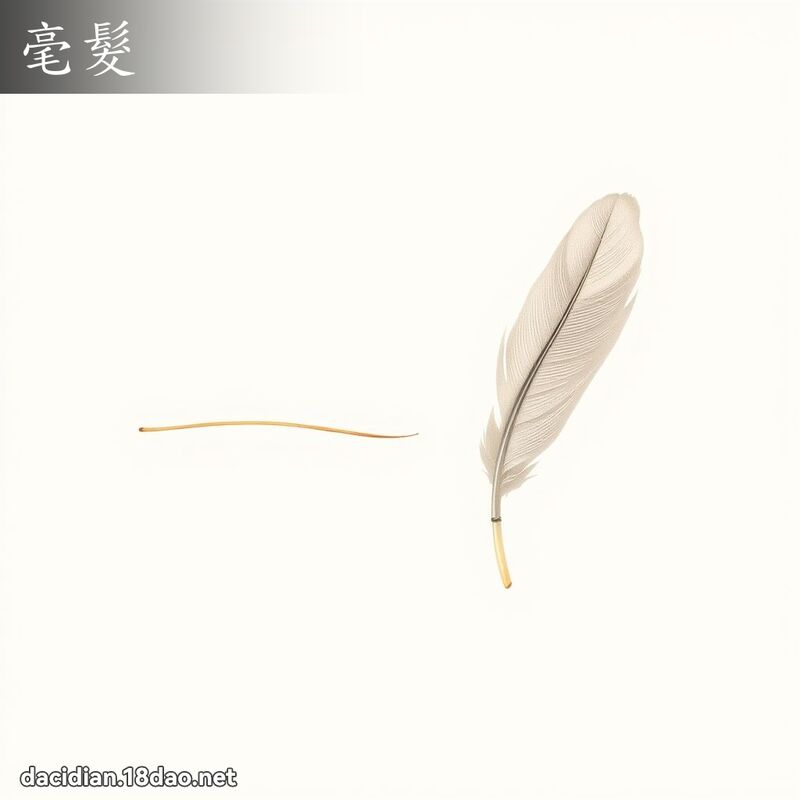 毫髮 - 國語大辭典配圖