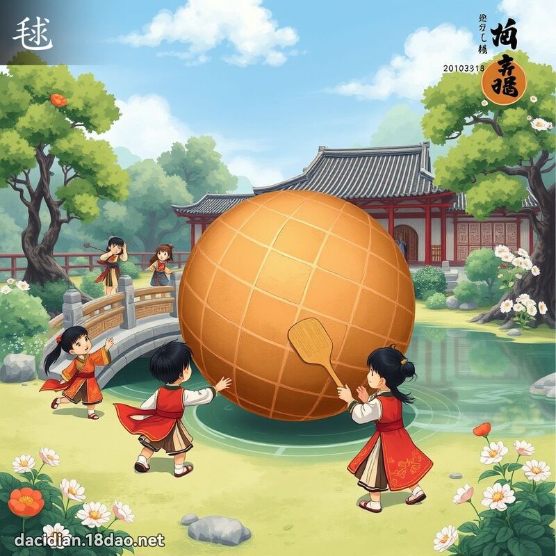 毬 - 国语大辞典配图