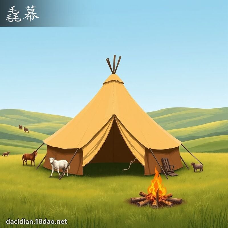 毳幕 - 國語大辭典配圖