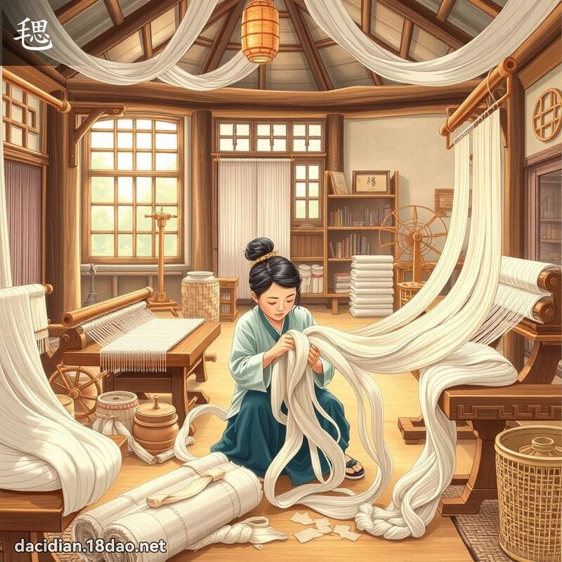 毸 - 國語大辭典配圖