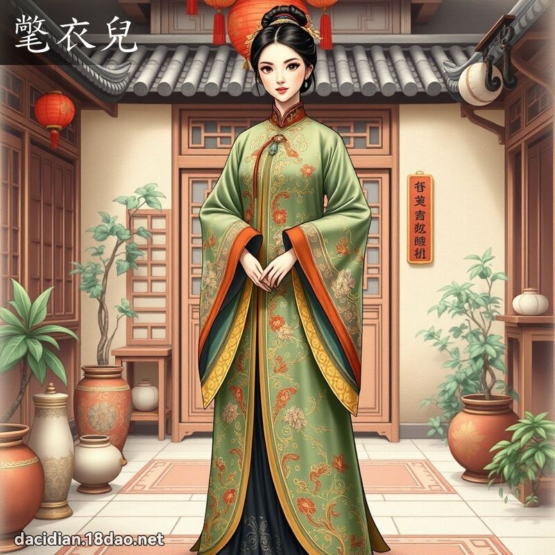 氅衣儿 - 国语大辞典配图