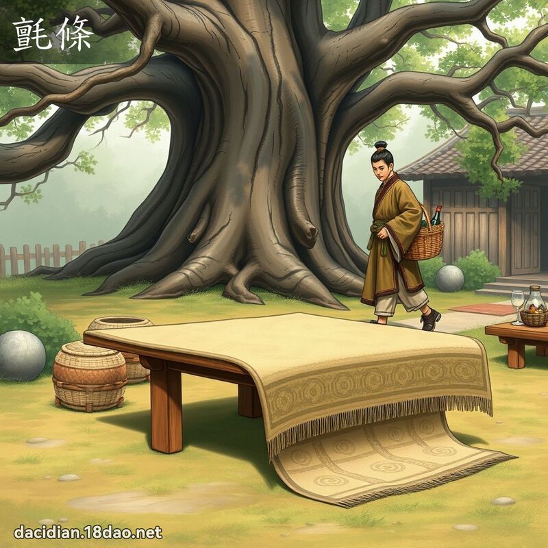 毡条 - 国语大辞典配图