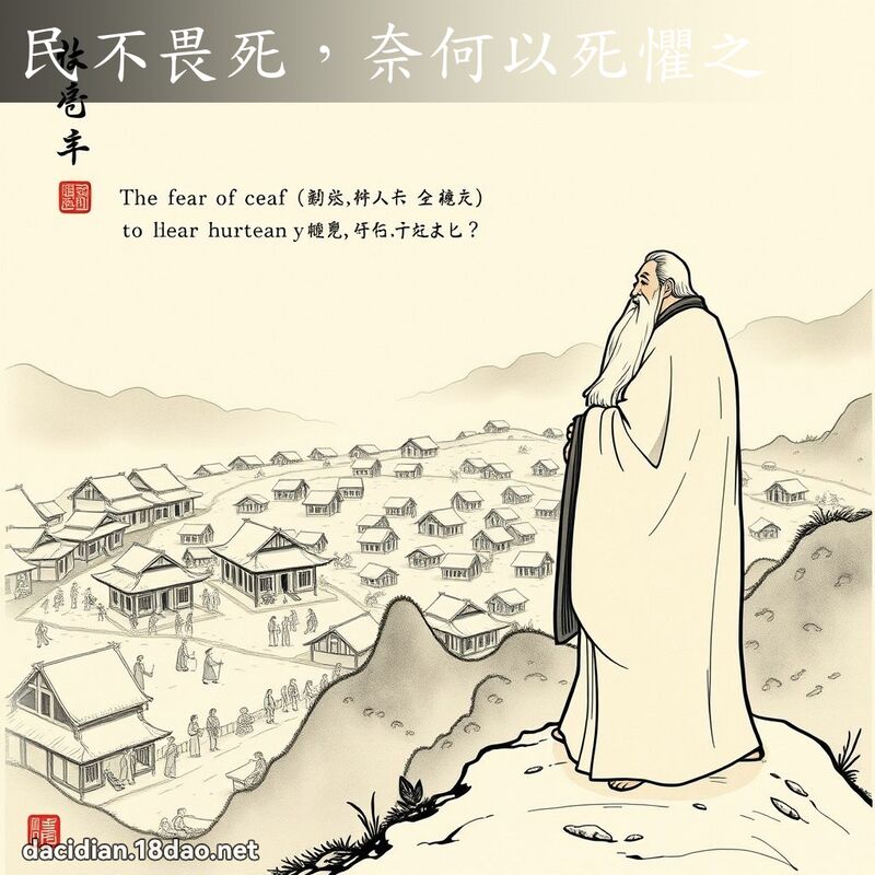 民不畏死，奈何以死懼之 - 國語大辭典配圖