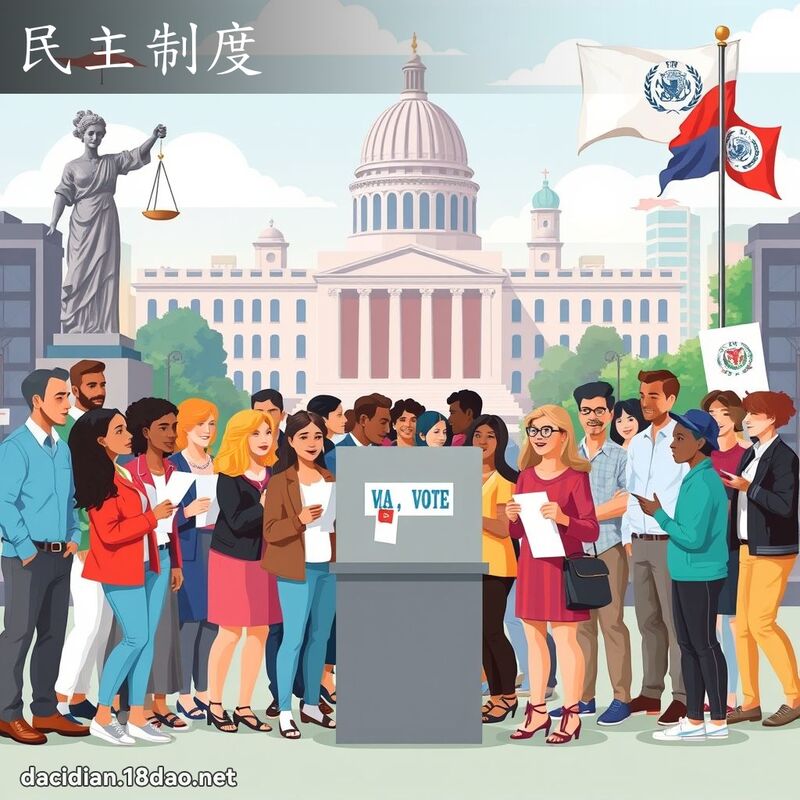 民主制度 - 國語大辭典配圖