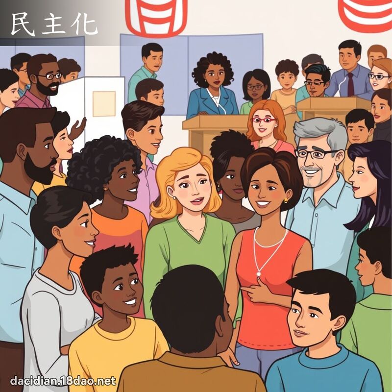 民主化 - 國語大辭典配圖