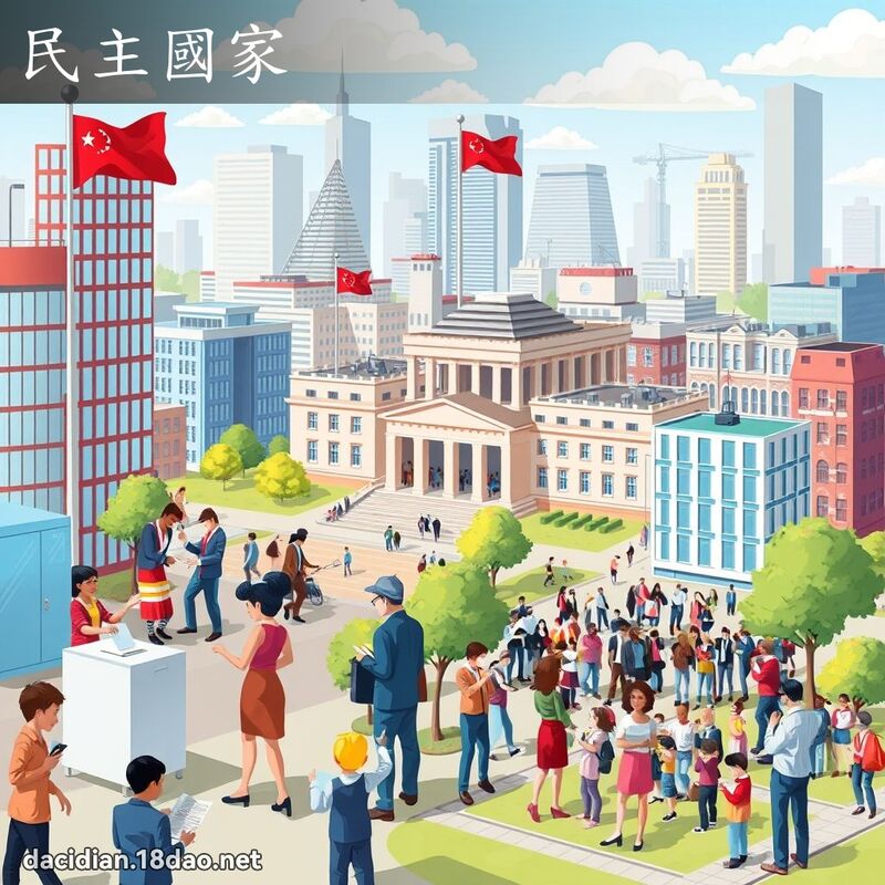 民主国家 - 国语大辞典配图