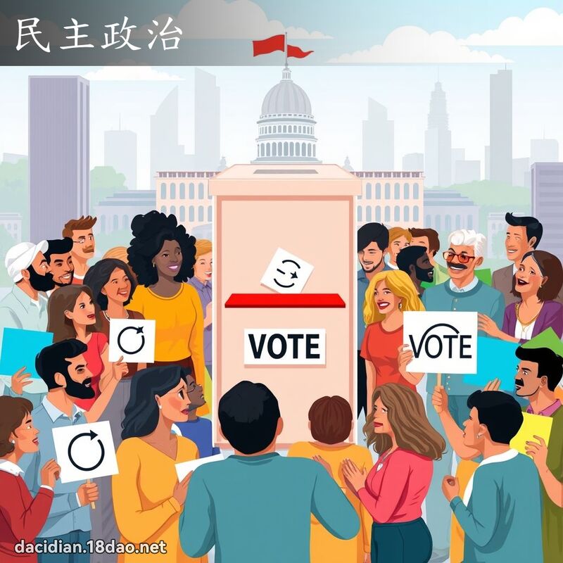 民主政治 - 國語大辭典配圖