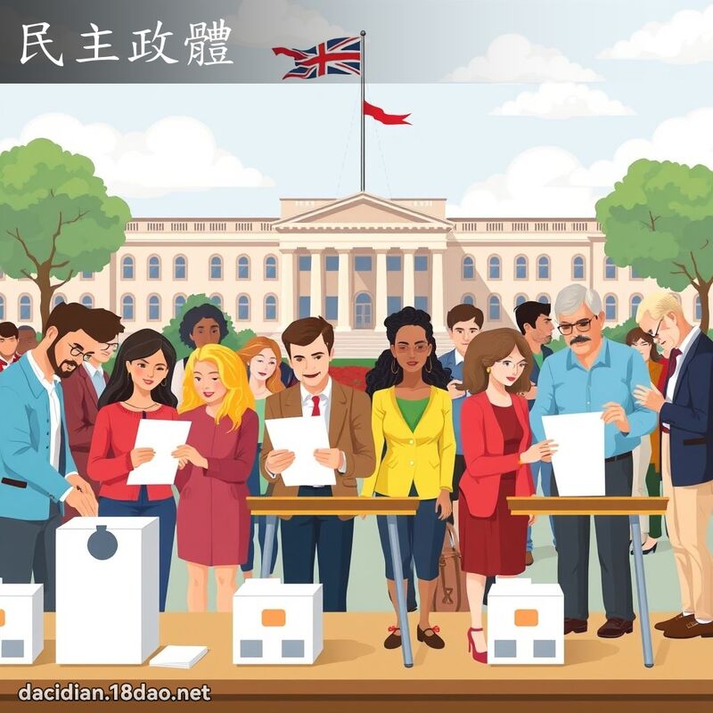 民主政體 - 國語大辭典配圖