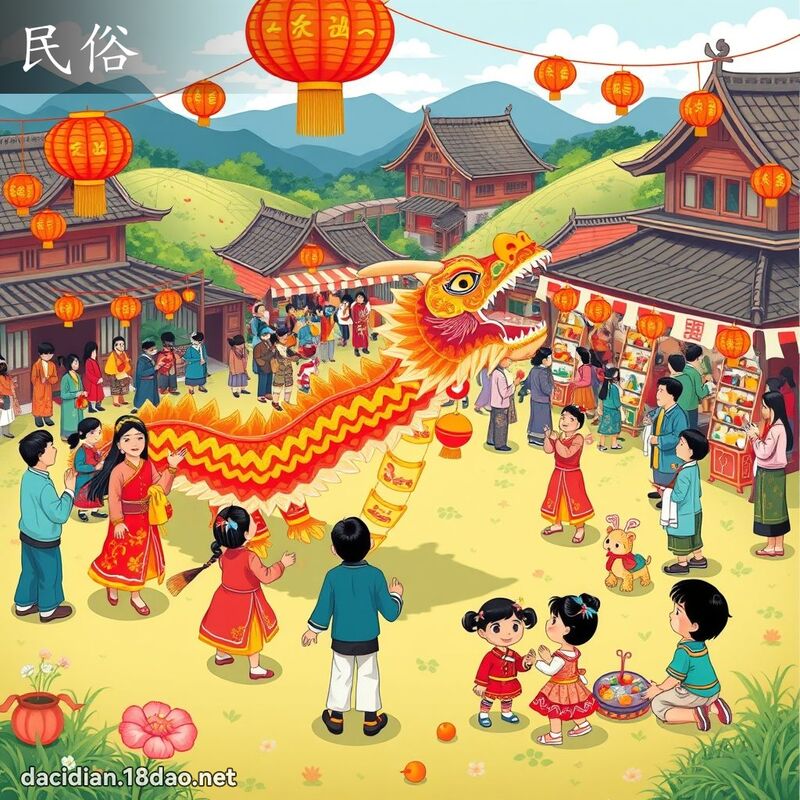 民俗 - 國語大辭典配圖